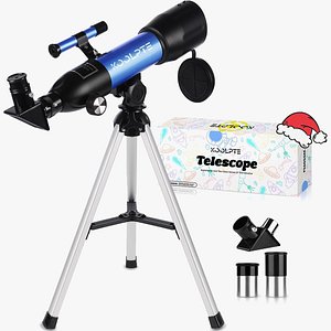 Kids Telescope 50mm Aperture 360mm Refractor Telescope with Tabletop Tripod and Two Eyepieces