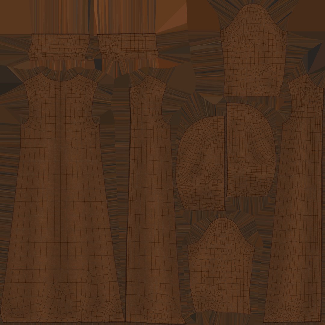 3D Robe 2v PBR Model - TurboSquid 1800111