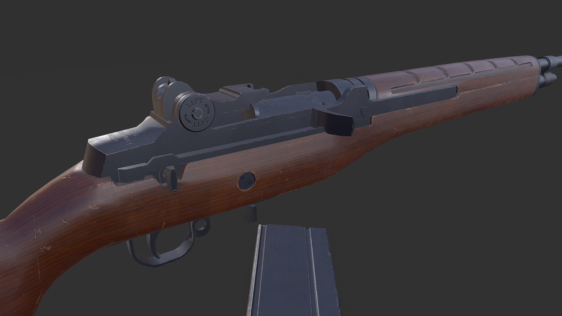 M14 American Battle Rifle Low-poly PBR 3D model https://p.turbosquid.com/ts-thumb/UM/hp2aez/BH/screenshot011/png/1783738998/1920x1080/fit_q87/68661c3b5028cc2851e1382162ed1c446f0f75c3/screenshot011.jpg