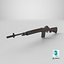 M14 American Battle Rifle Low-poly PBR