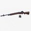 M14 American Battle Rifle Low-poly PBR