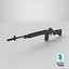 M14 American Battle Rifle Low-poly PBR