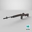 M14 American Battle Rifle Low-poly PBR