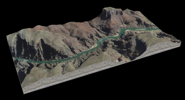 Landscape grand canyon 3D model - TurboSquid 1423443