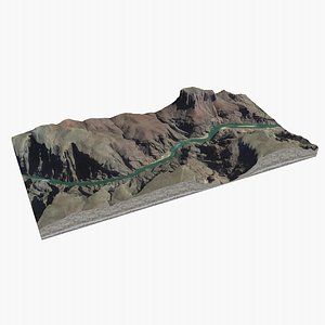 landscape grand canyon 3D model