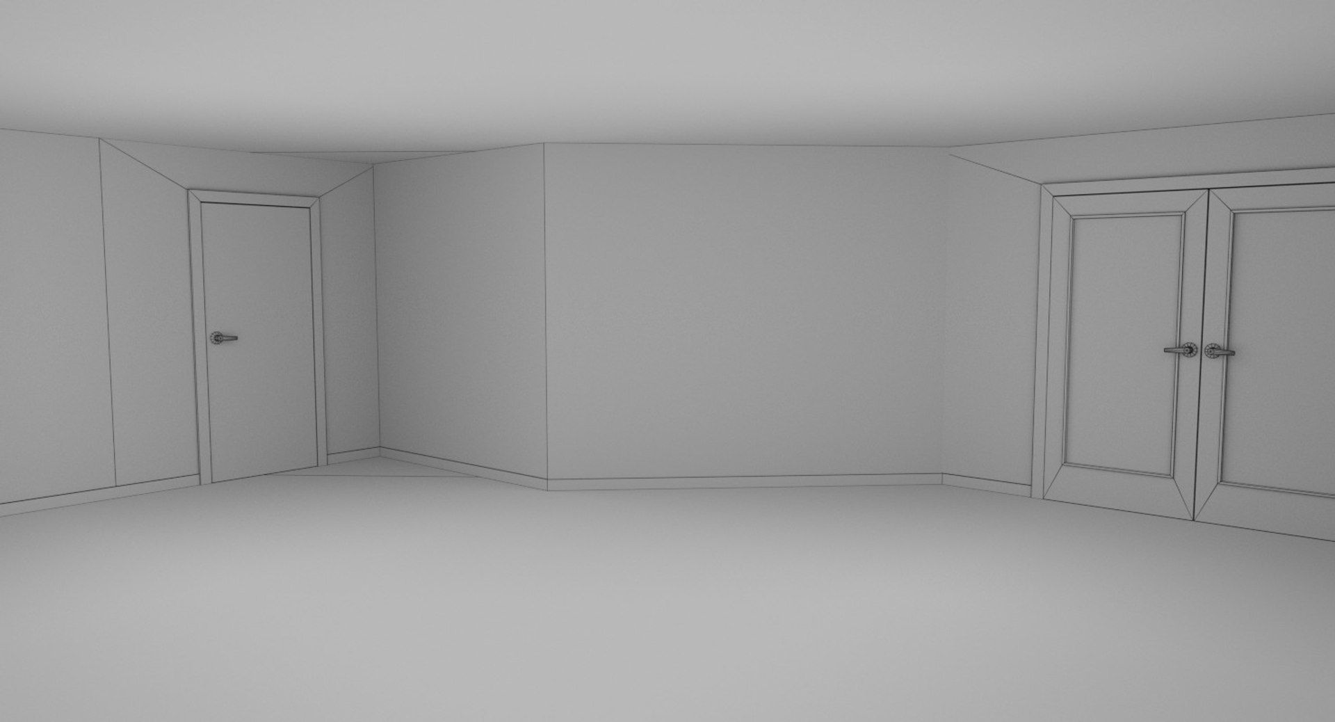 Modern Building Interior 3d X