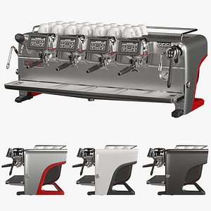 3D Coffee machine for coffee shop La Cimbali M200 model