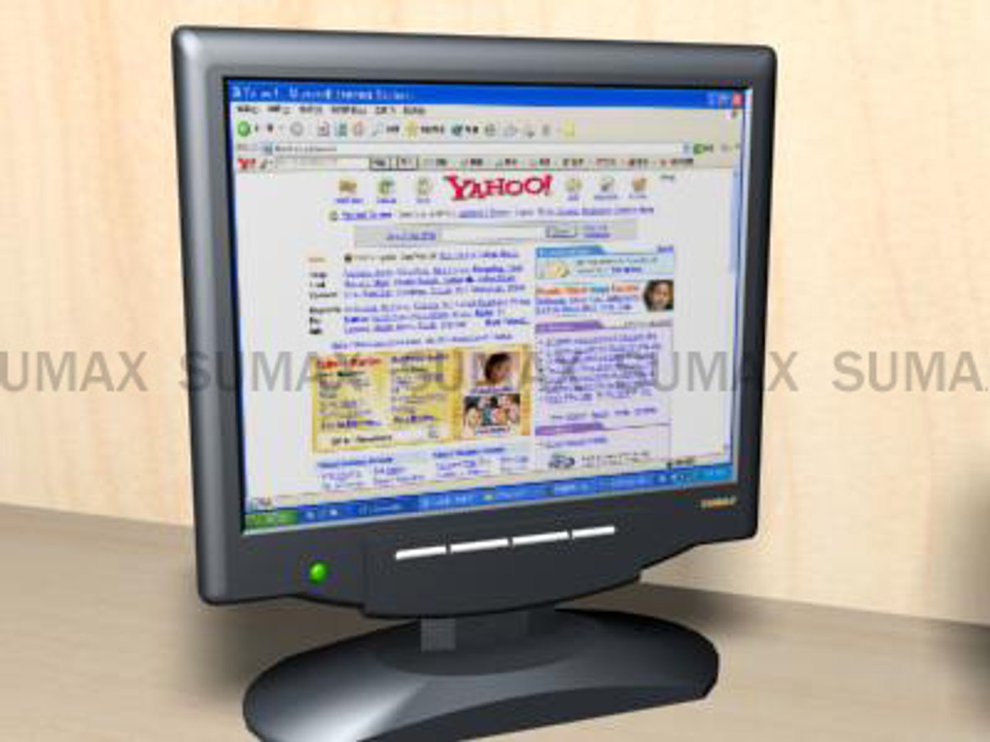 screen monitor 3d max