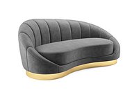Shelly Velvet Chaise Meridian Furniture