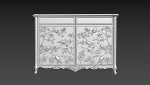 Sideboard Cabinet 3D Model for CNC 3D