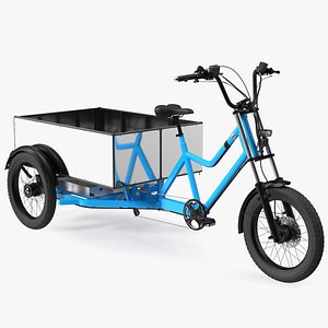 3D model Commercial Grade Electric Trike with Truck Bed