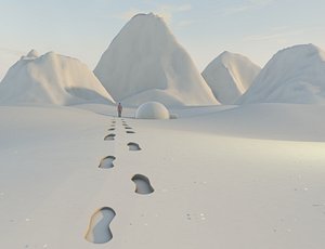 mountain landscape 3D model