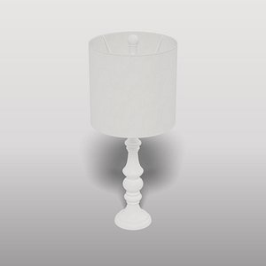 3D Contemporary White Table Lamp
