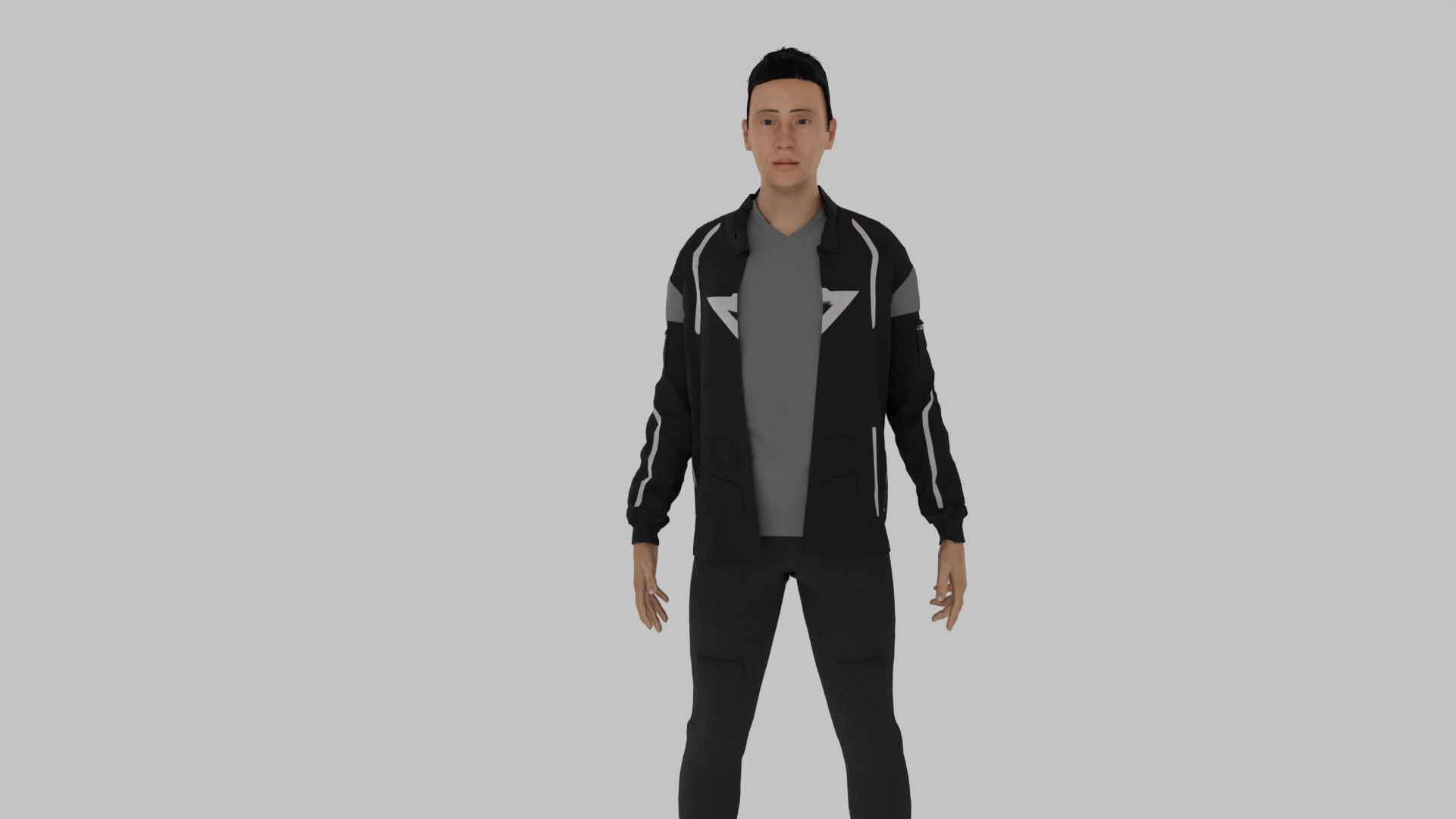 Biker Character 3D Model TurboSquid 1971480