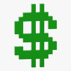 Dollar Symbol 3D model