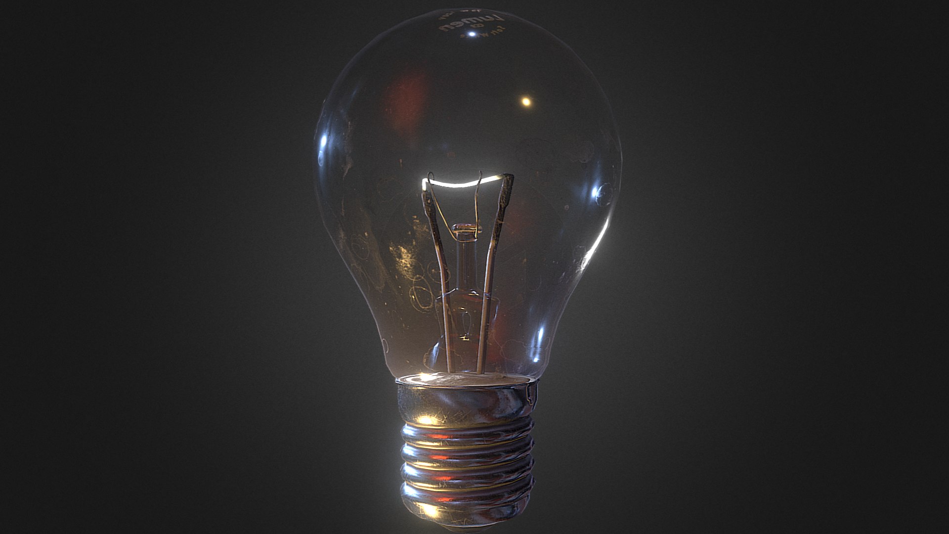 old light bulb 3d model
