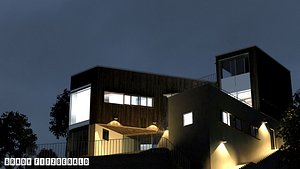 3ds max whale beach house