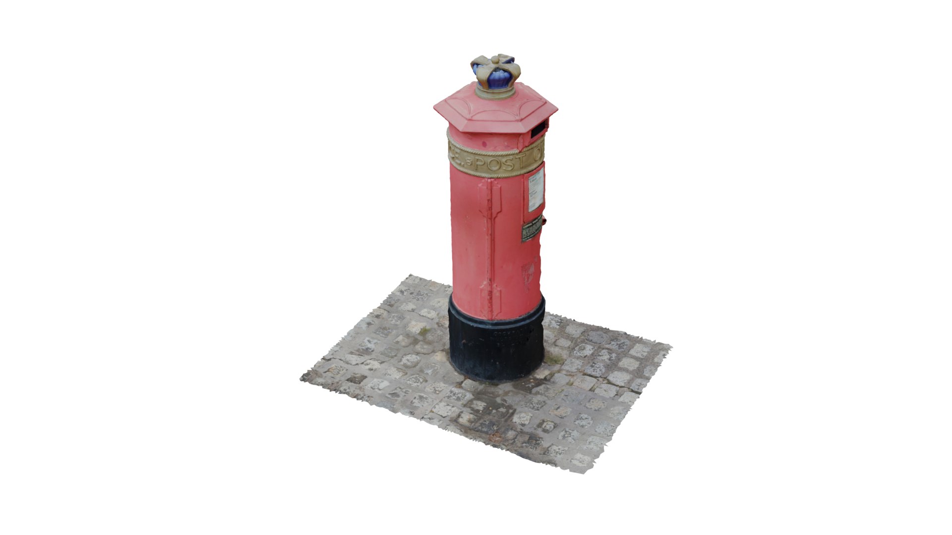 3D Albert Dock Post Box - TurboSquid 2009605