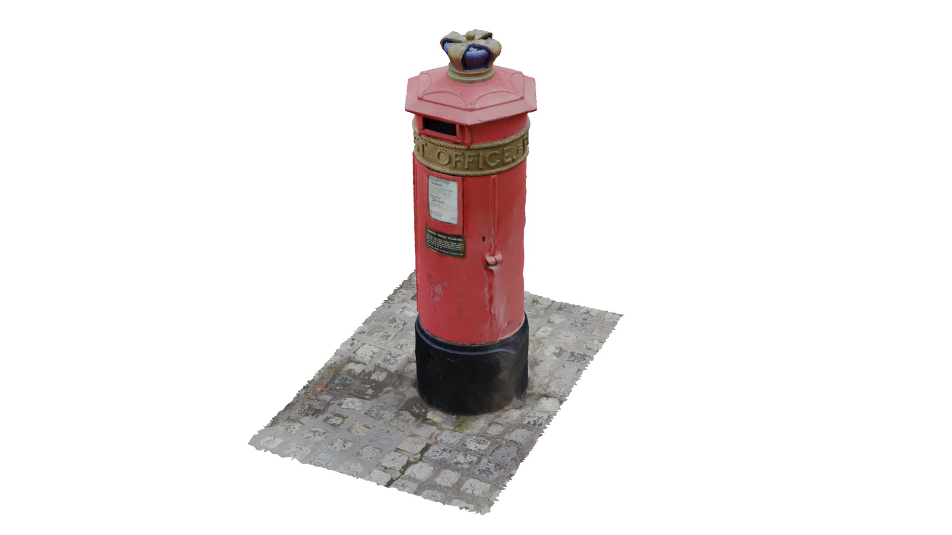 3D Albert Dock Post Box - TurboSquid 2009605