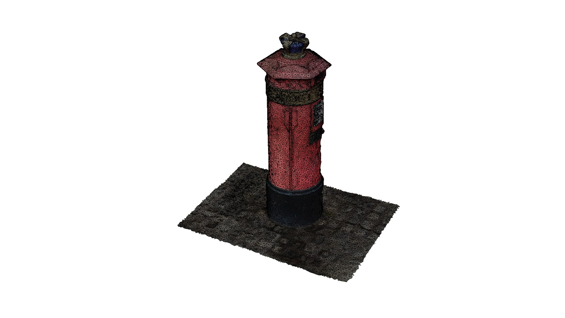 3D Albert Dock Post Box - TurboSquid 2009605