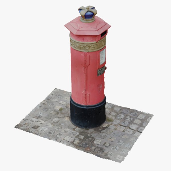 modelo 3d Albert Dock Post Box - TurboSquid 2009605