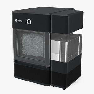 3D model GE Profile Opal Countertop Nugget Ice Maker Black
