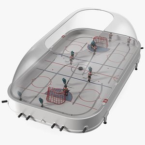 3D Table Hockey with Dome Rigged