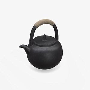 Medieval Teapot Low-poly PBR 3D model