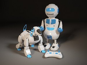 robot dog bot 3D model