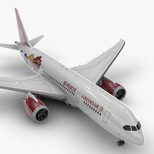 boeing 787 dreamliner juneyao 3D
