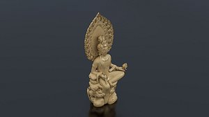 3D model Bodhisattva Sculpture