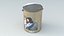 Puszki po farbie śmieciowej i pędzel
