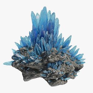 rocks crystal 3D model