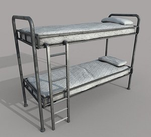 Old Bunk Bed Mattress and Pillows