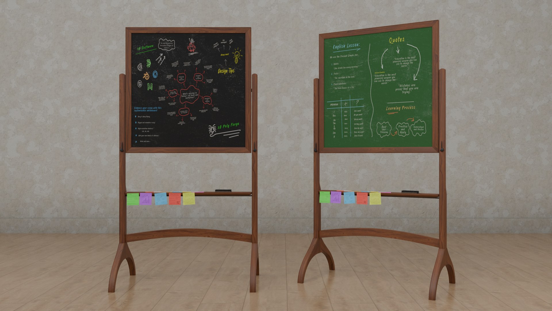 3D Dual-Sided Writing Boards - Customizable Whiteboard and Chalkboard Set model https://p.turbosquid.com/ts-thumb/UN/ZHOv25/TT/d5/png/1748097841/1920x1080/fit_q87/ff836f084b1c3cc650903bdb13db7137bfbde361/d5.jpg