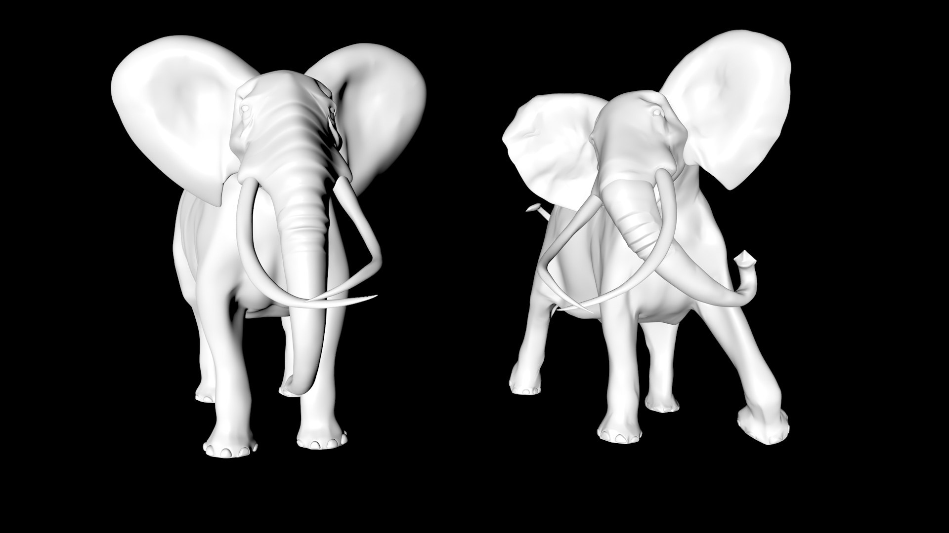 3D elephant model - TurboSquid 1689095