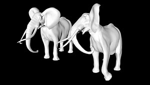 3D elephant model