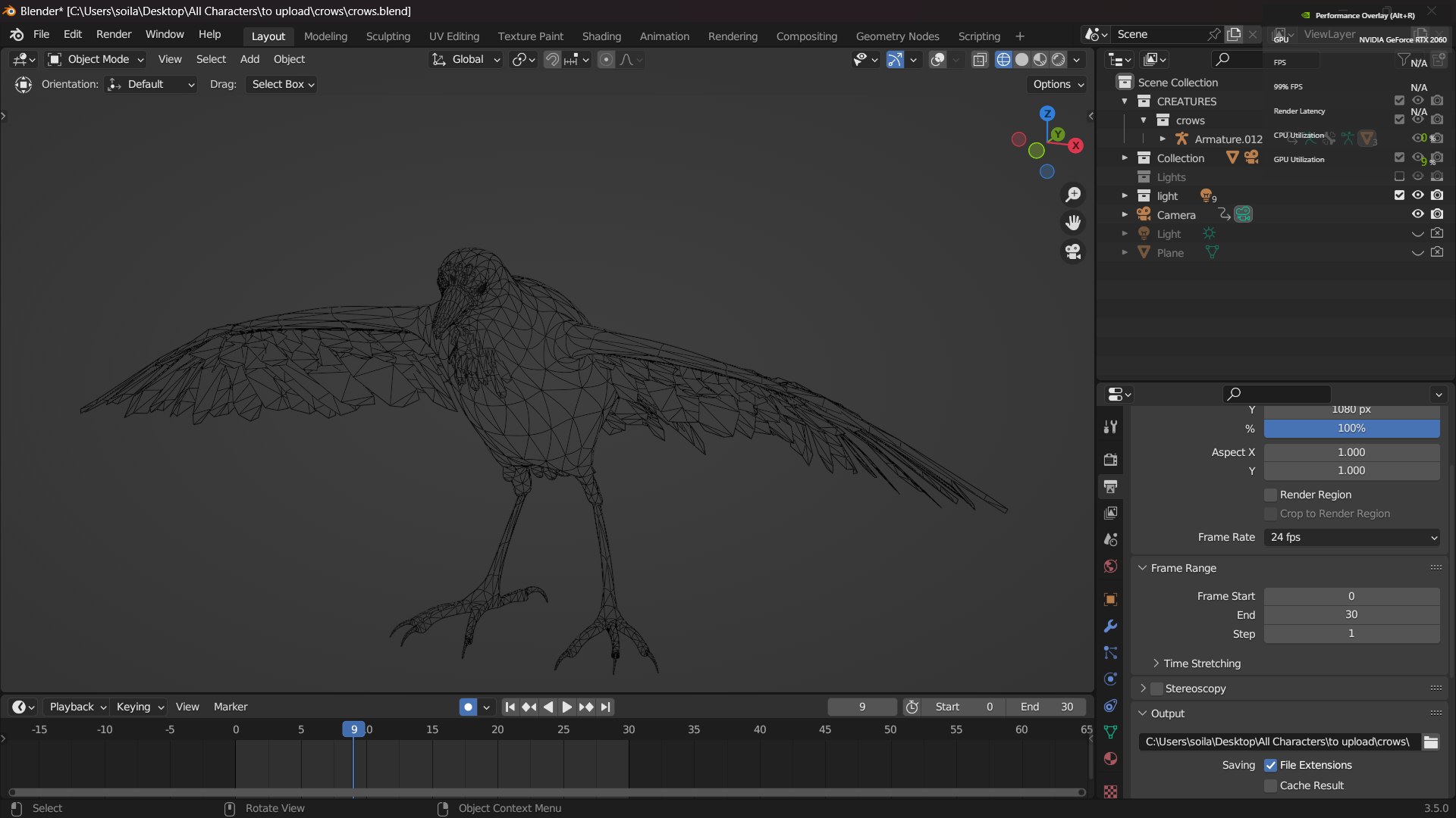Photorealistic Crow - Rigged model - TurboSquid 2061357