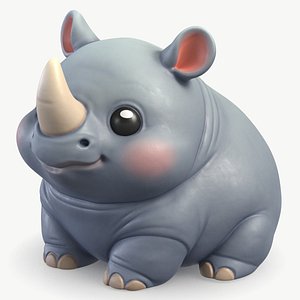 Rhinoceros Toy 1
