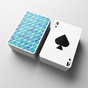 3D Playing Cards Deck Set of 2- 3D Model Ready to Render inside 3dsMax model