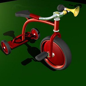 3d model childs tricycle