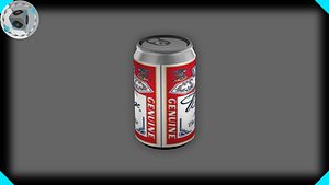 beer soda 3d model