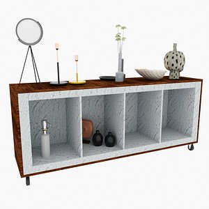 3D Commode furnishings model