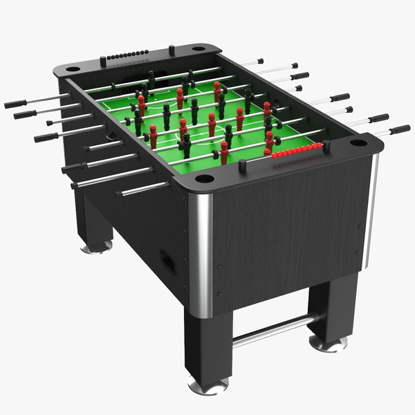 3D real foosball table model