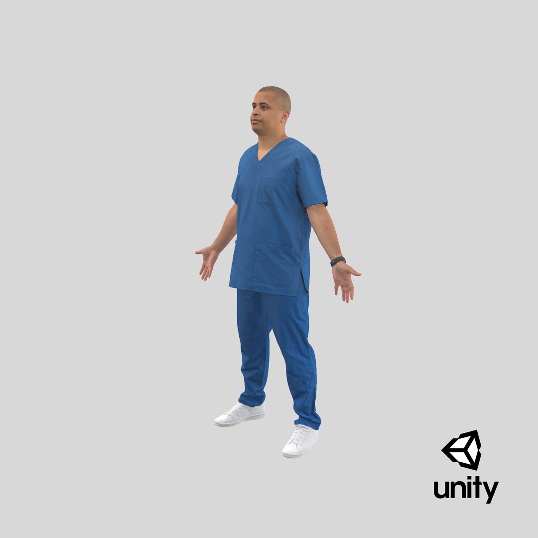 Lucas Uniform Doctor A Pose 3D Model - TurboSquid 2073202