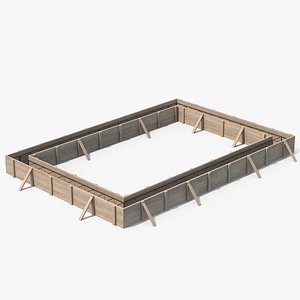 3D model Building Foundation 2