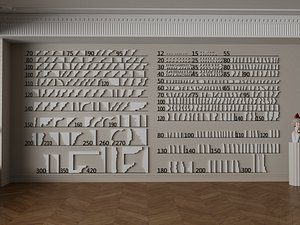 Architectural Moulding Profile Cornice Pack PBR Game Ready