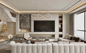 Modern Apartment Interior Scene