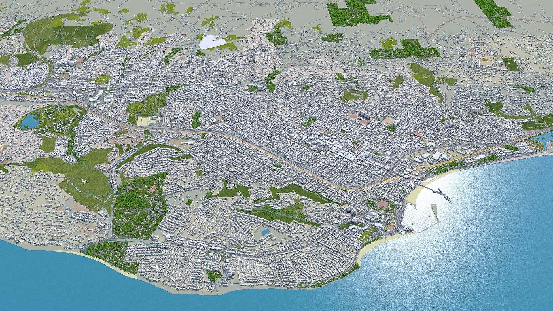 City Area Building Model - TurboSquid 1653191