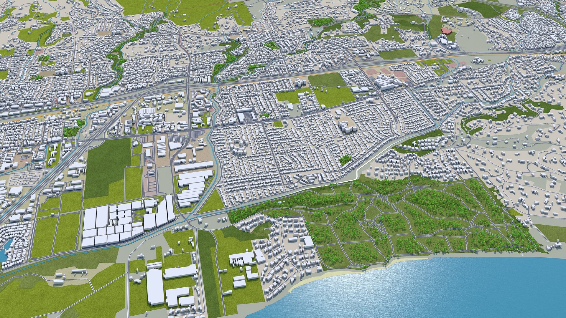 City Area Building Model - TurboSquid 1653191